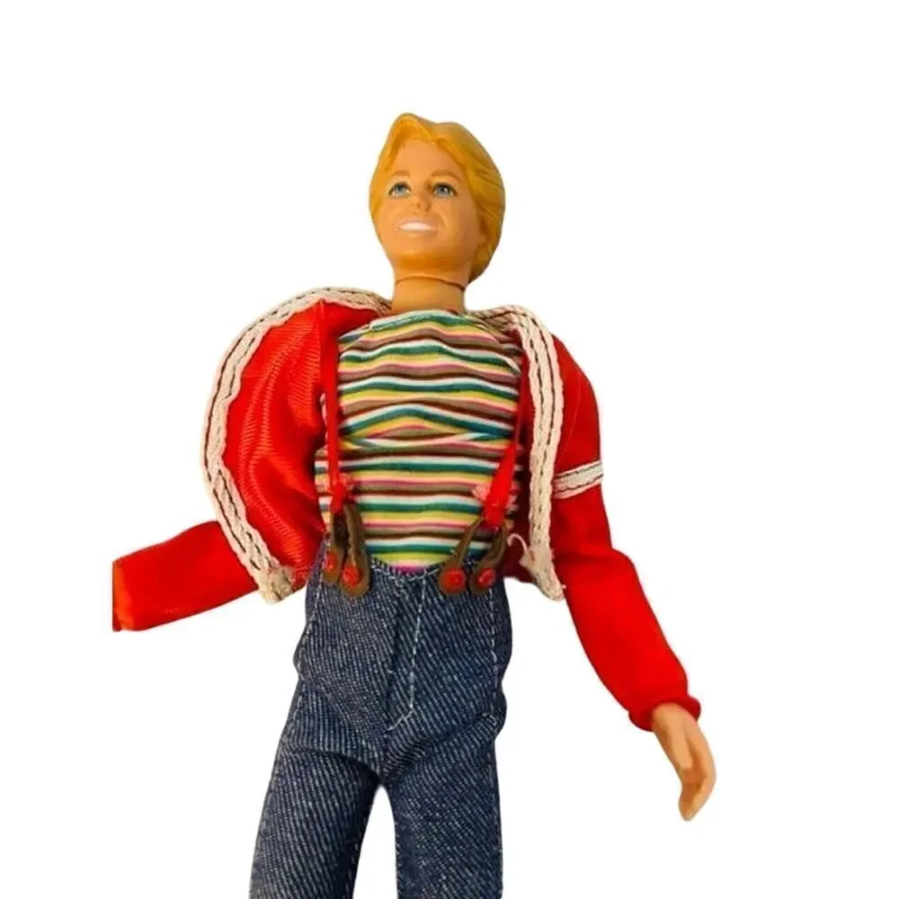 Vintage 1979 Fully articulated Ken Doll Suspenders Sneakers Jeans Sean Cassidy